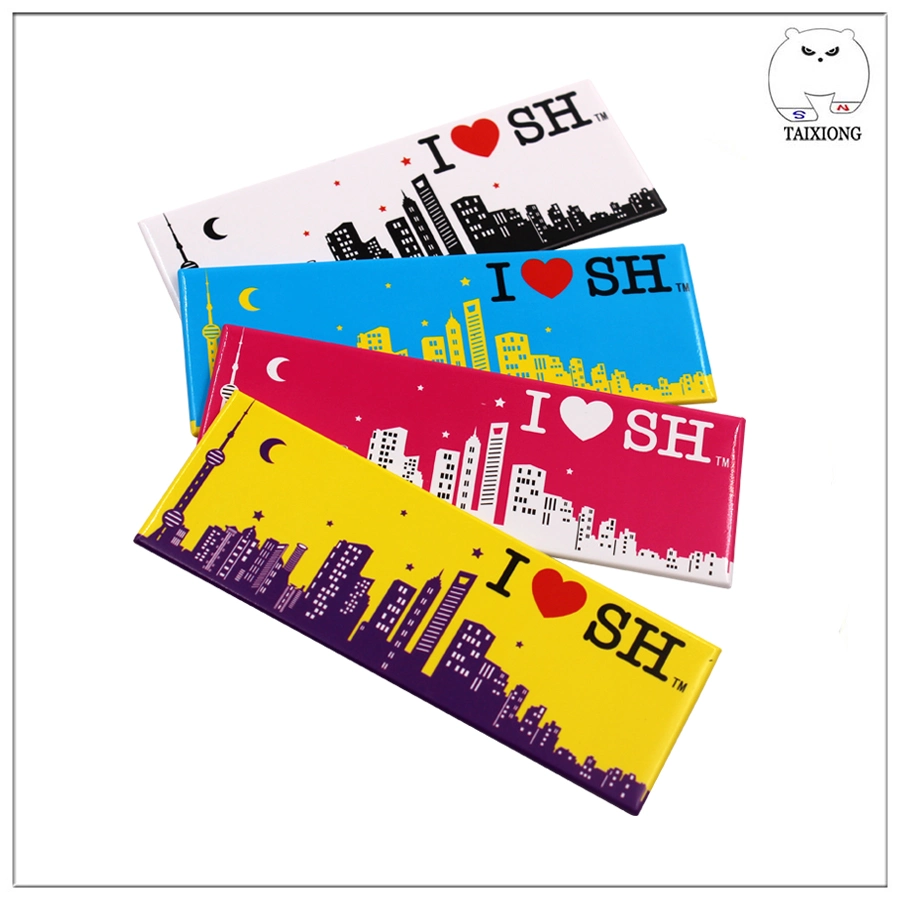 Tin Magnet High Quality Tourists Picture Refrigerator License Plate Double Sided Fridge Magnets