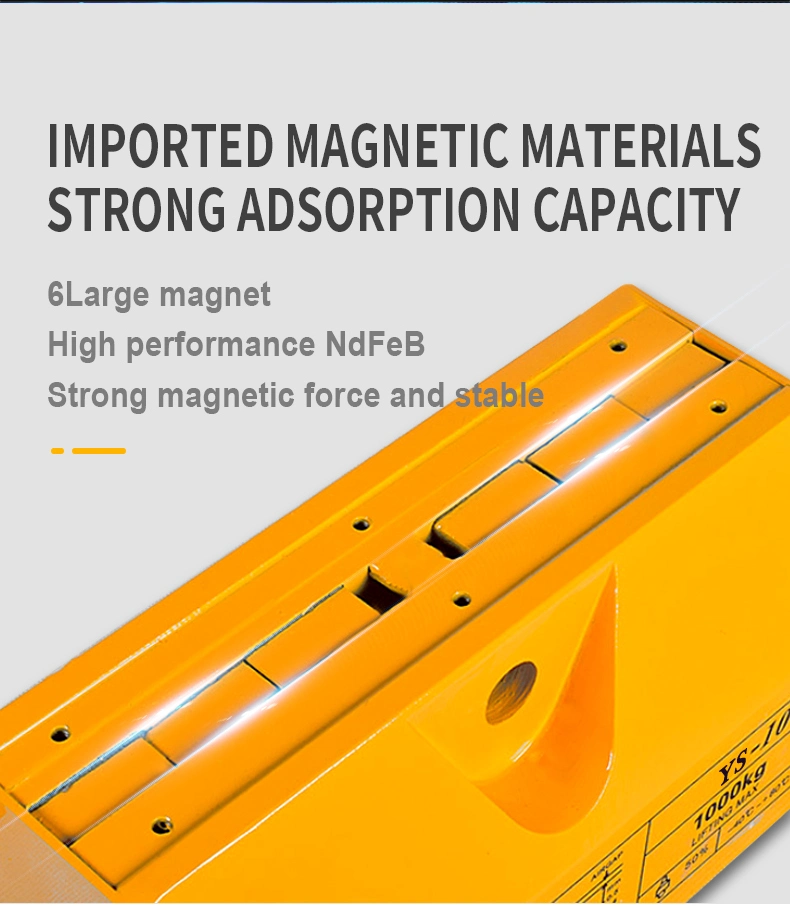 Permanent Magnetic Lifter 5 Ton Scrap Lift Electromagnet NdFeB Plate Lifting Magnets